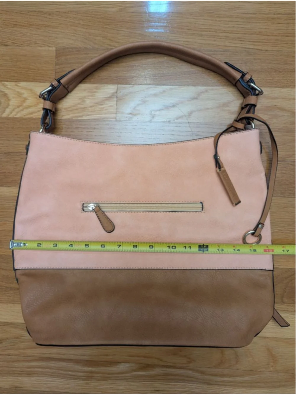 Simply Noelle Hobo Bag Large Colorblock Cantaloupe